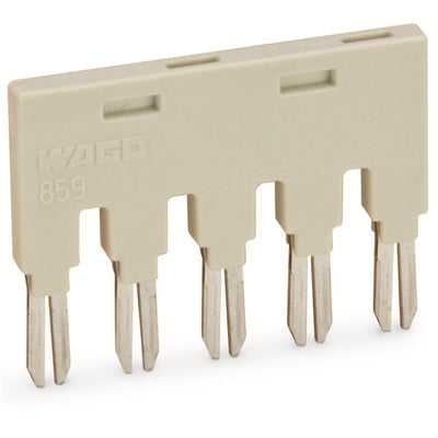 859-405/000-005 by WAGO Corporation - PUSH-IN TYPE JUMPER BAR; 5-WAY;
