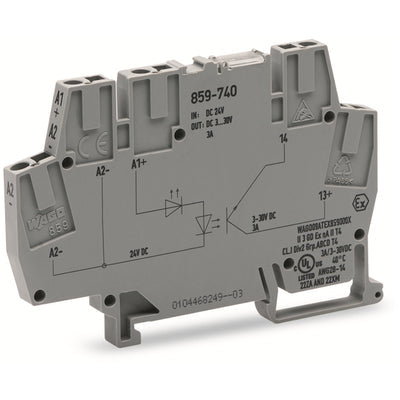 859-740 by WAGO Corporation - SOLIDSTATE RELAY SPST-NO 5A 3-30V