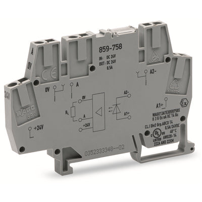 859-758 by WAGO Corporation - SOLIDSTATE RELAY SPST-NO 500MA 20-30V