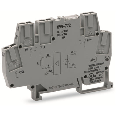 859-772 by WAGO Corporation - SOLIDSTATE RELAY SPST-NO 500MA 20-30V