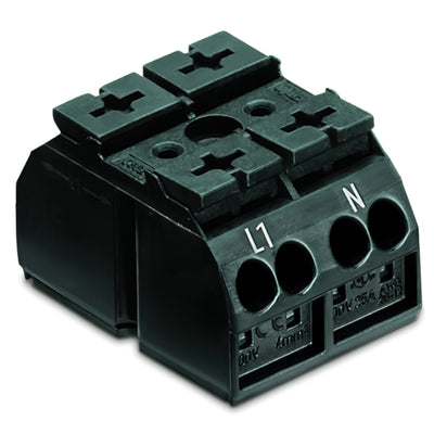 862-1562/999-950 by WAGO Corporation - 4-CONDUCTOR CHASSIS-MOUNT TERMIN