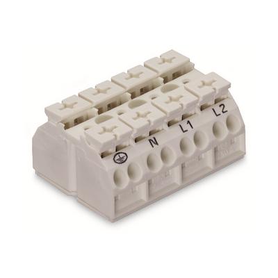 862-1604/999-950 by WAGO Corporation - 4-CONDUCTOR CHASSIS-MOUNT TERMIN