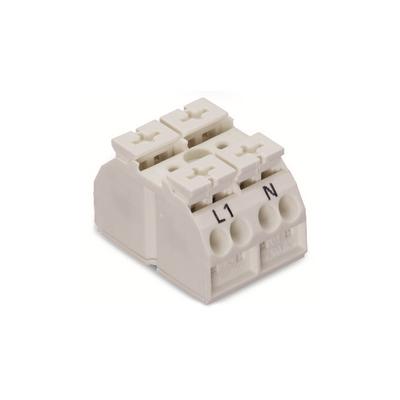 862-1652/999-950 by WAGO Corporation - 4-CONDUCTOR CHASSIS-MOUNT TERMIN