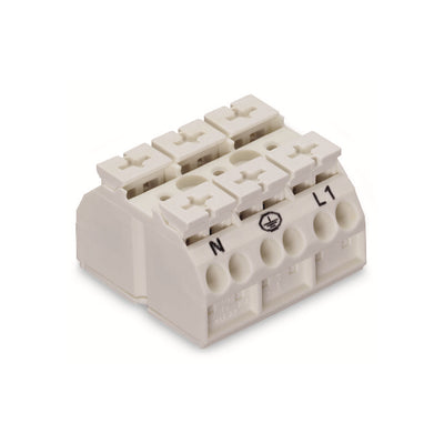 862-8633 by WAGO Corporation - 4-CONDUCTOR CHASSIS-MOUNT TERMIN