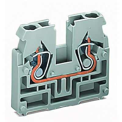 869-341 by WAGO Corporation - 2-CONDUCTOR END TERMINAL BLOCK;