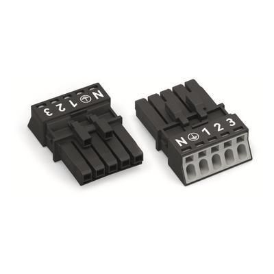 890-205 by WAGO Corporation - SOCKET 5-POLE; BLACK