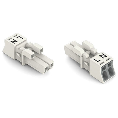 890-222 by WAGO Corporation - SOCKET 2-POLE, WHITE