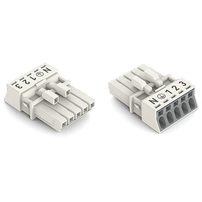 890-225 by WAGO Corporation - SOCKET 5-POLE, WHITE