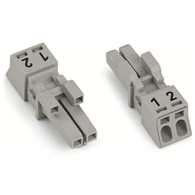 890-242 by WAGO Corporation - SOCKET 2-POLE, GRAY