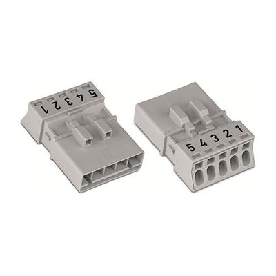 890-255 by WAGO Corporation - PLUG 5-POLE, GRAY