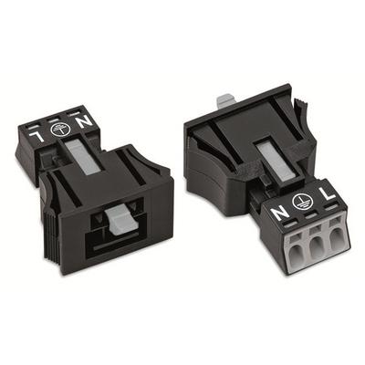 890-713 by WAGO Corporation - SNAP-IN PLUG BLACK