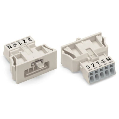 890-735 by WAGO Corporation - SNAP-IN PLUG WHITE