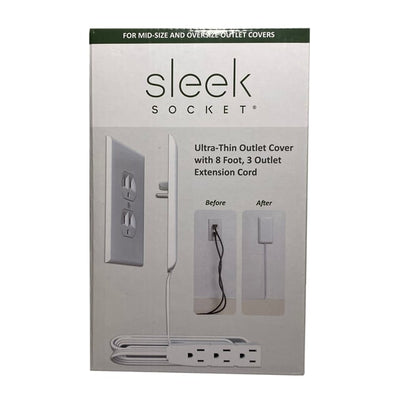 9-M-OVSZ-W by Sleek Socket - CORD NEMA 5-15P TO NEMA 5-15R 8
