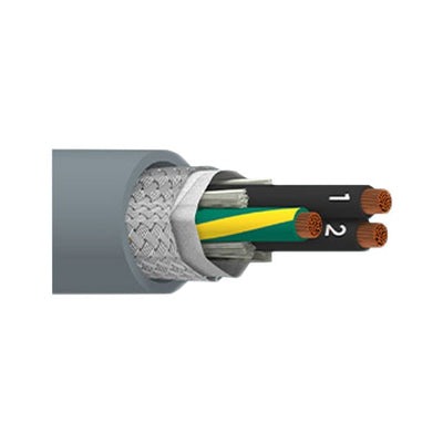 901603CY SL005 by Alpha Wire - CABLE 3CON 16AWG SLATE SHLD 100