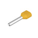 9037270000 by WeidmÃ¼ller - CONNECTOR FERRULE 2 X 17AWG YLW