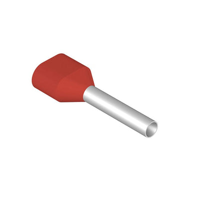 9037300000 by WeidmÃ¼ller - CONNECTOR FERRULE 2 X 16AWG RED