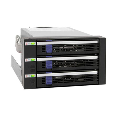 96RACK-5ST-CRB by Advantech Corp - MOBILE RACK SATA HDD 5.25""X2