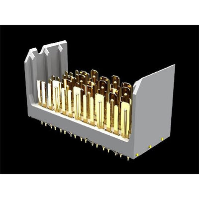 974401BL0H by Amphenol ICC (FCI) - X2 HEADER, 4 PR, 6 POS