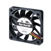 9GA0612H9001 by Sanyo Denki America Inc. - FAN AXIAL 60X10MM 12VDC WIRE