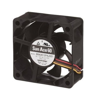 9RA0612P4J001 by Sanyo Denki America Inc. - FAN AXIAL 60X25MM 12VDC WIRE