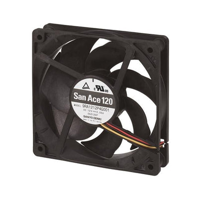 9RA1212P4G001 by Sanyo Denki America Inc. - FAN AXIAL 120X25MM 12VDC WIRE
