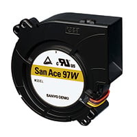 9W1BM24P2M001 by Sanyo Denki America Inc. - FAN BLOWER 97.1X33MM 24VDC WIRE