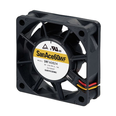 9WFA0624P6G001 by Sanyo Denki America Inc. - FAN AXIAL 60X20MM 24VDC WIRE