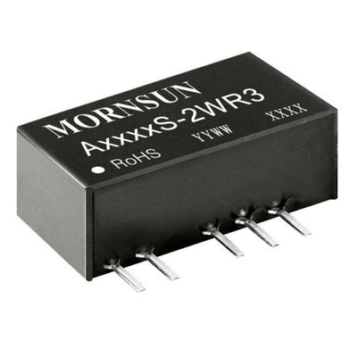 A0503S-2WR3 by Mornsun America, LLC - DC DC CONVERTER +/-3.3V 2W