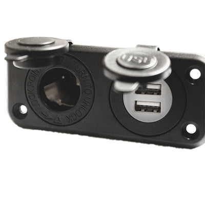 A1-P21USB2-1-B-PD by Switch Components - DUAL 2.1 USB & 20A OUTLET SOCKET