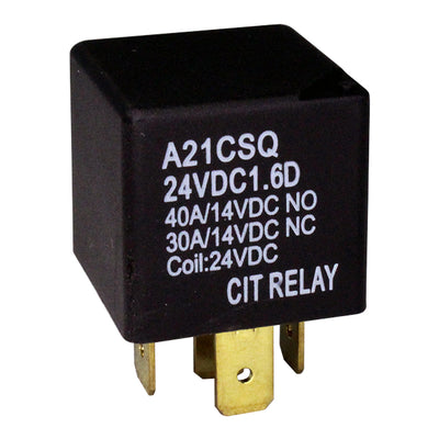 A21CSQ24VDC1.6D by CIT Relay and Switch - RELAY AUTOMOTIVE SPDT 40A 24V