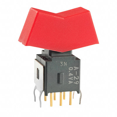 A29KB-CC by NKK Switches - ROCKER SWITCH DPDT0.4VA 28V