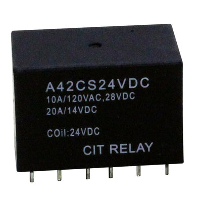 A42CS24VDC by CIT Relay and Switch - RELAY AUTO 2 SPDT 24VDC PCB