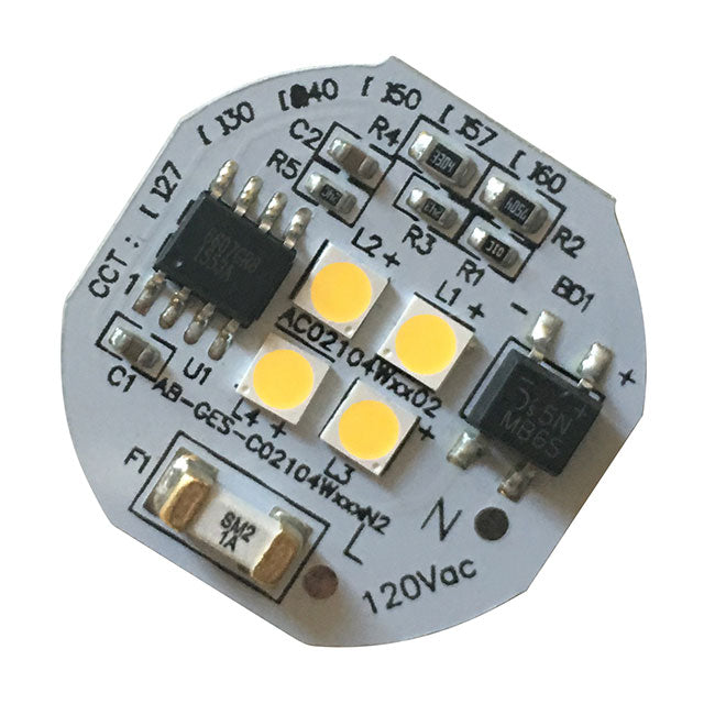 AB-GES-C02104W40NN2 by American Bright Optoelectronics Corporation - LED ENG AB-GES NEUT WH RND 4000K