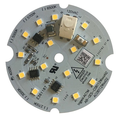 AB-GES-C06112W501N2 by American Bright Optoelectronics Corporation - LED ENG AB-GES COOL WH RND 5000K