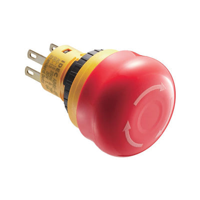 AB6E-3BV02PTRM by IDEC - 16MM X6 E-STOP 30MM 2NC
