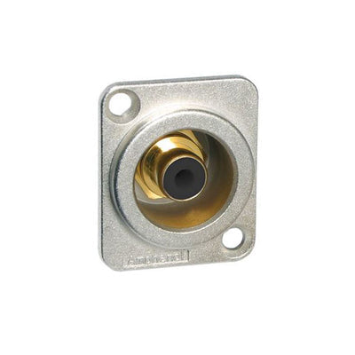 ACJD-BLK by Amphenol Audio - CONNECTOR RCA JACK CHASIS MOUNT BLACK