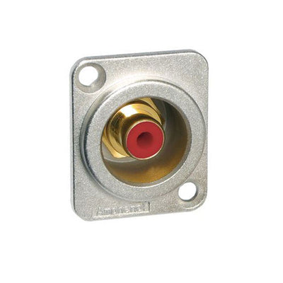 ACJD-RED by Amphenol Audio - CONNECTOR RCA JACK CHASIS MOUNT RED