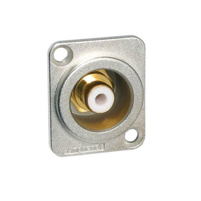 ACJD-WHT by Amphenol Audio - CONNECTOR RCA JACK CHASIS MOUNT WHITE