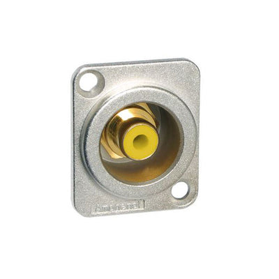 ACJD-YEL by Amphenol Audio - CONNECTOR RCA JACK CHASIS MOUNT YELLW