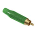ACPR-GRN by Amphenol Audio - CONNECTOR PLUG RCA GREEN