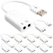 ADP USB-MICHDP 10Pack by 5 Core Inc - External USB 2.0 3D Virtual 7.1