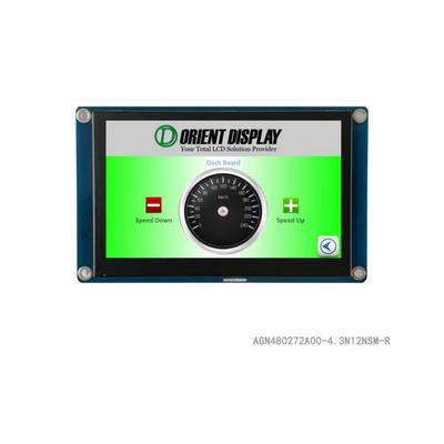 AGN480272A00-4.3N12NSM-R by Orient Display - EMBED LCD 4.3"" 480272 UART RTP