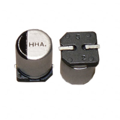 AHA477M25G24T-F by Cornell Dubilier Electronics (CDE) - ALUMIN CAP 470UF 20% 25V SMD
