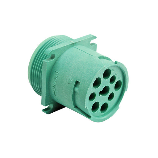 AHD10-9-1939P80 by Amphenol Sine Systems Corp - CONNECTOR RECPT HSNG MALE 9POS PNL MNT