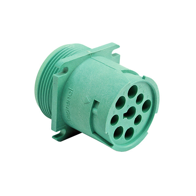 AHD10-9-1939P80 by Amphenol Sine Systems Corp - CONNECTOR RECPT HSNG MALE 9POS PNL MNT