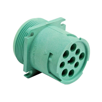 AHD10-9-1939P8R by Amphenol Sine Systems Corp - CONNECTOR RECPT HSNG MALE 9POS PNL MNT