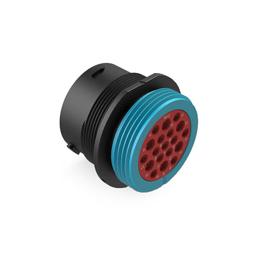 AHDP04-24-19PR-WTA by Amphenol Sine Systems Corp - CONNECTOR RECPT HSG MALE 19POS PNL MNT