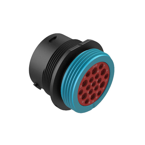 AHDP04-24-19SR-WTA by Amphenol Sine Systems Corp - CONNECTOR RECPT HSG FMALE 19POS PNL MT
