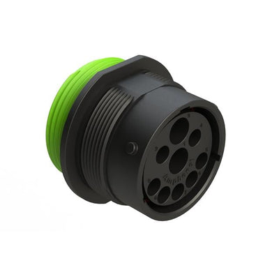 AHDP04-24-91PN-WTA by Amphenol Sine Systems Corp - SIZE 24, 9 POSITION RECEPTACLE,