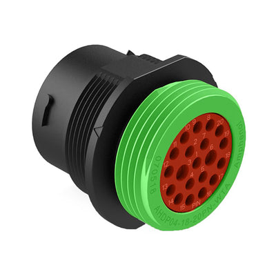 AHDP06-18-20PN-WTA by Amphenol Sine Systems Corp - CONNECTOR PLG HSG MALE 20POS INLINE